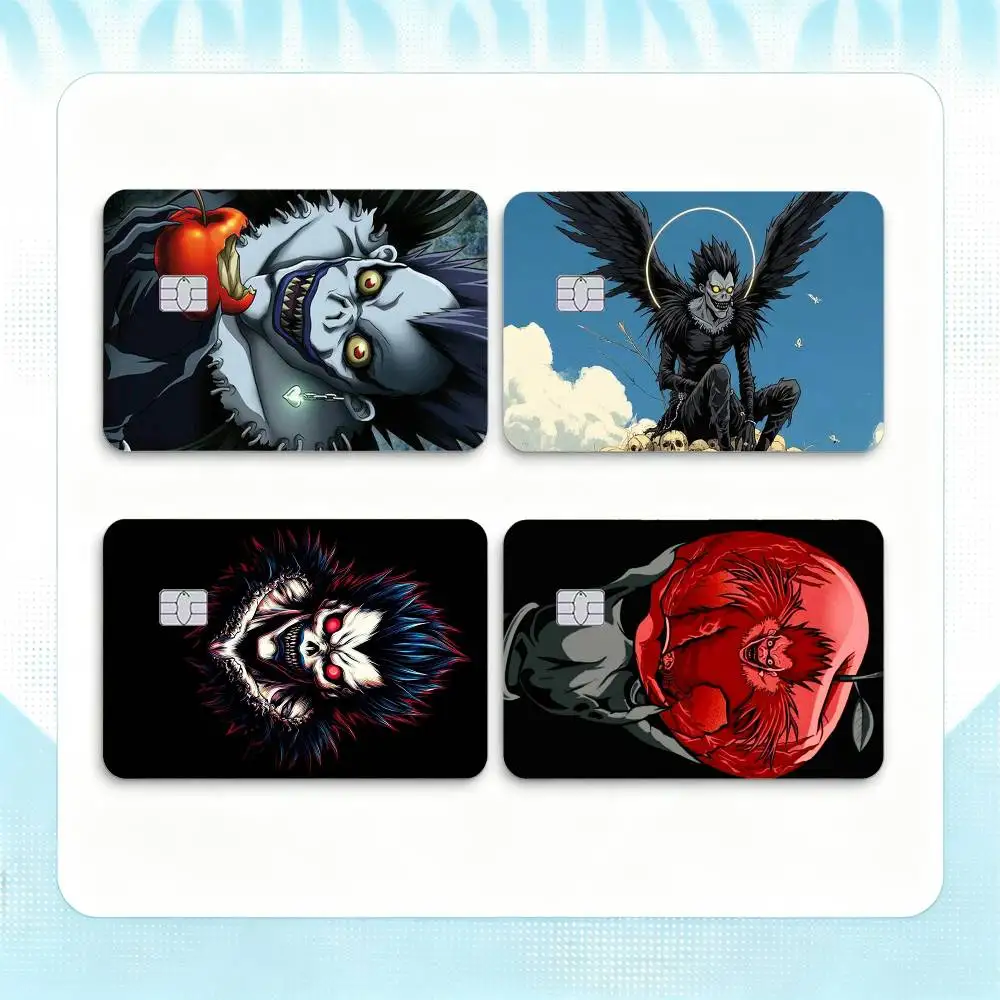 Anime Death Note Ryuk  Credit Card HD Stickers Game Card Decal Small Chip Waterproof Sticker Gift