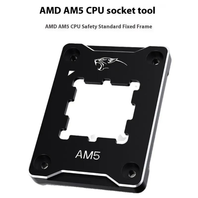 

Black AMD Fastener Anti-bending AM5 CPU Bracket; CNC Aluminum Corrector Frame Pressing Plate Set
