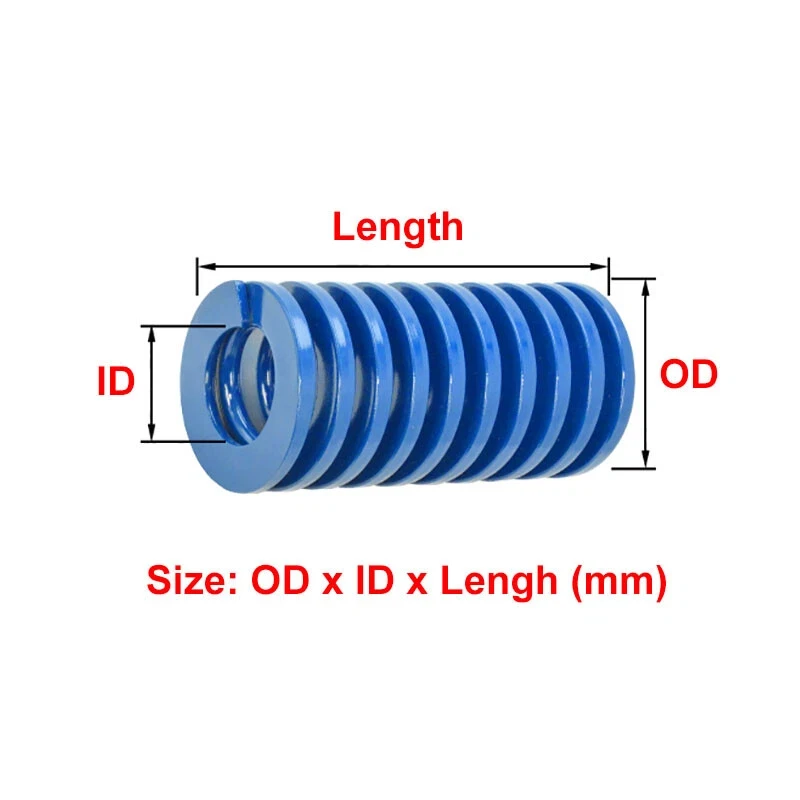 Light/Medium/Heavy Duty Die Spring Spiral Stamping, ID x OD14x7mm 1 Piece Compression Die Spring