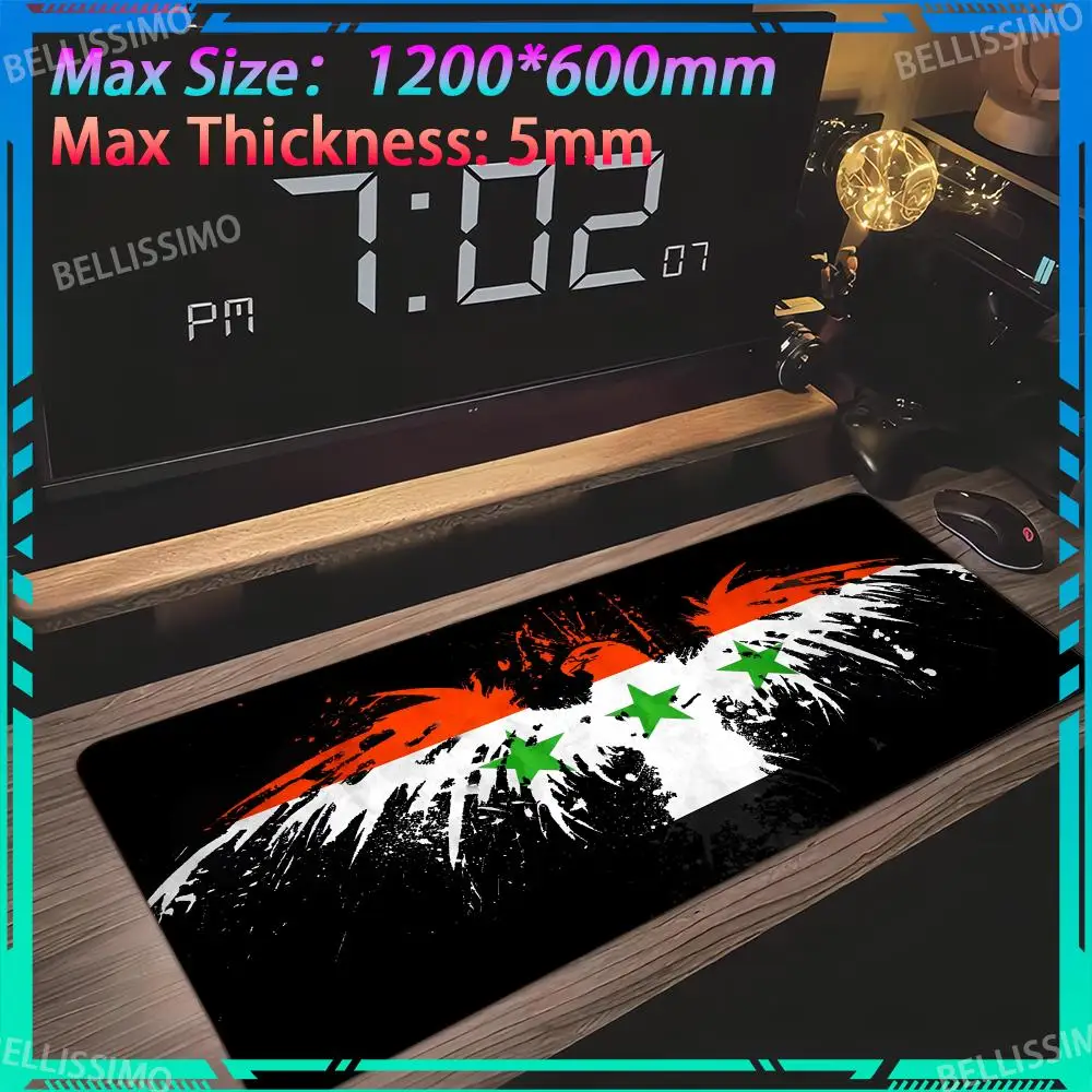 

Oversized Kawaii Rubber anti-skid pads Game mouse pads Desktop protective pads Gaming Mouse pad New syria_flag