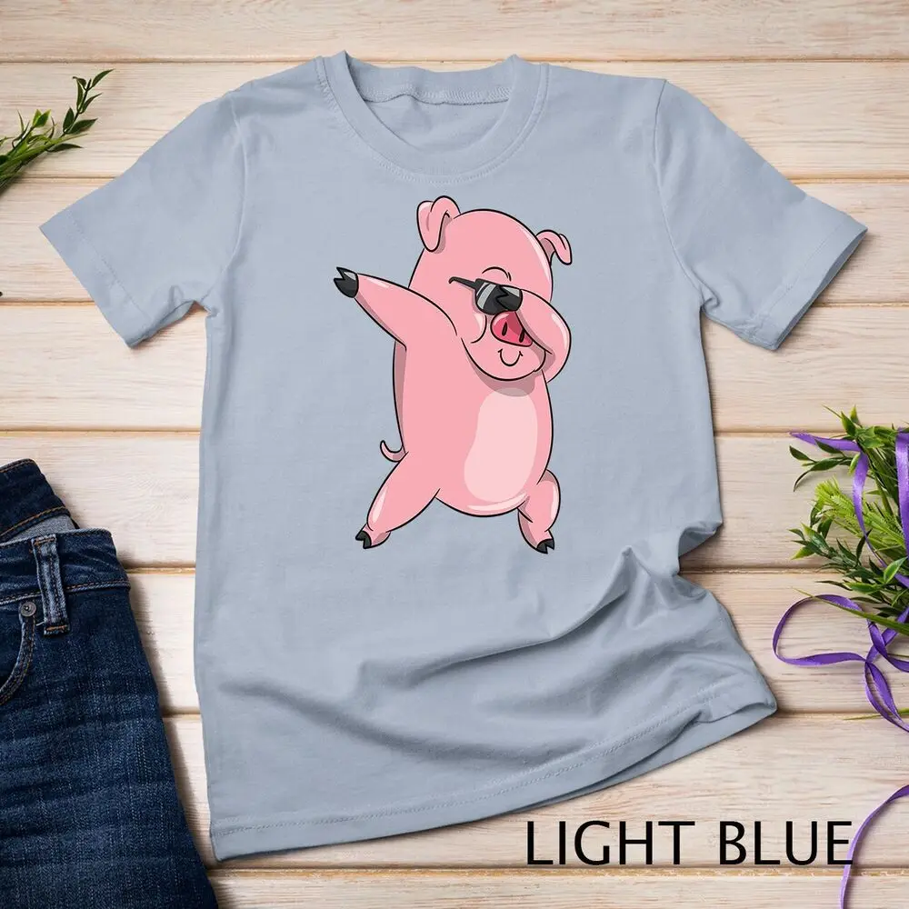 Cool and Funny Dabbing Pig Unisex T-shirt