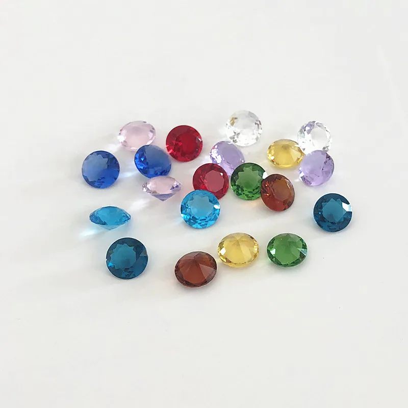 10MM 10pcs Dimeter Crystal Diamond Rainbow Glass Beads Feng Shui Sphere Crystals Decorative Craft Gift Wedding Home Vase Decor