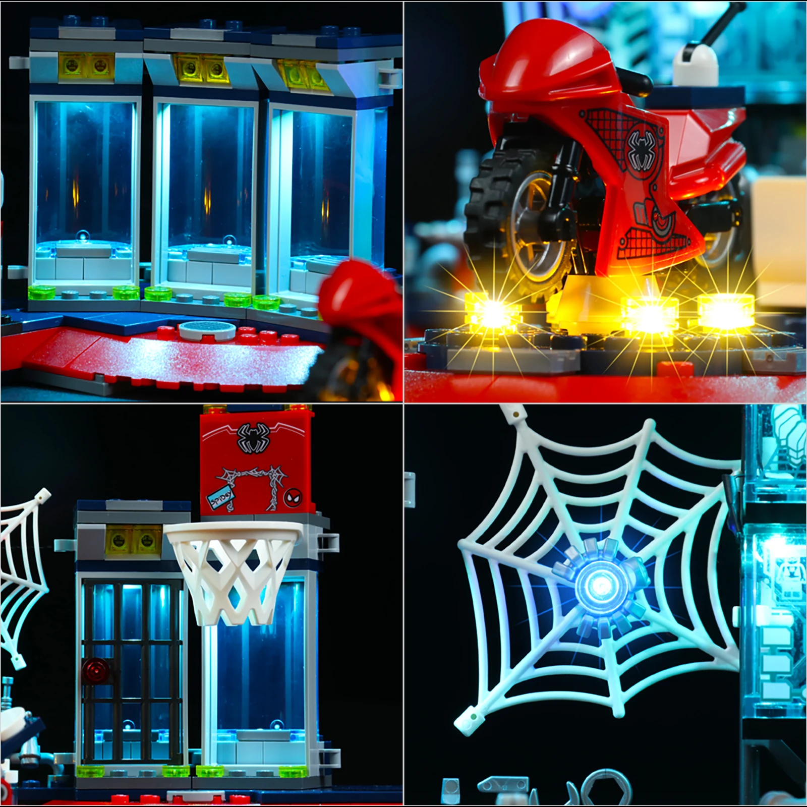 Vonado LED Light Kit for 76175 Spider Lair Building Blocks Set (NOT Include the Model) Bricks Toys for Children