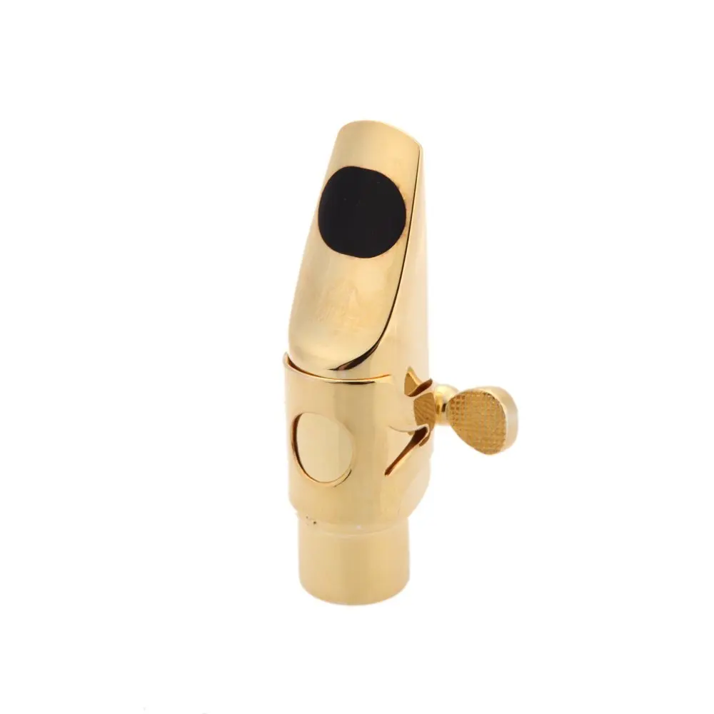 

Portable Jazz Soprano Saxophone 5C Metal Mouthpiece Cap Buckle Gold Plating