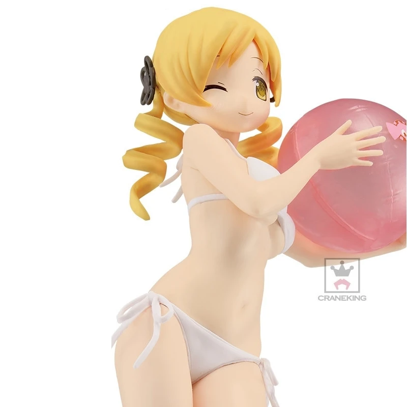 Bandai Original EXQ Mami Tomoe Action Figure Puella Magi Madoka Magica The Rebellion Anime Toys For Kids Gift Collectible Model