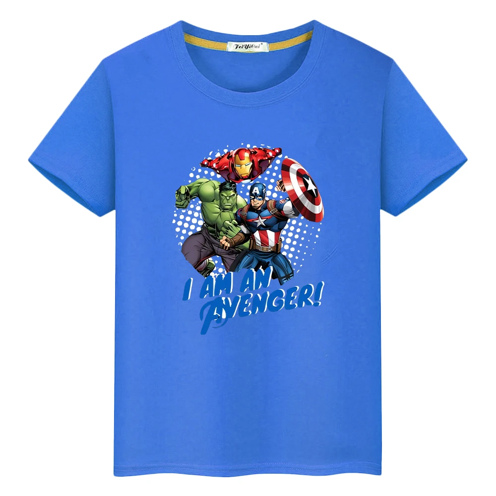 Marvel 100%Cotton t shirt for kids boy 10year Cute Tops Short pride tshirt Superman Anime Tees y2k one piece kids clothes girls