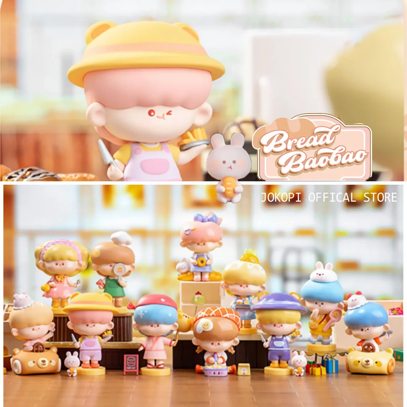 

Bread Baobao Brother and Sister Bakery Series Blind Box Toys Guess Bag Mystery Box Mistery Caixa Action Figure Surpresa Cute