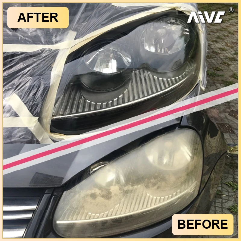 Car Headlight Restoration Polishing Kits AIVC-M Headlamp Repair Cleaning Remove Oxidation Auto Anti-Scratch Detailing Cleaning