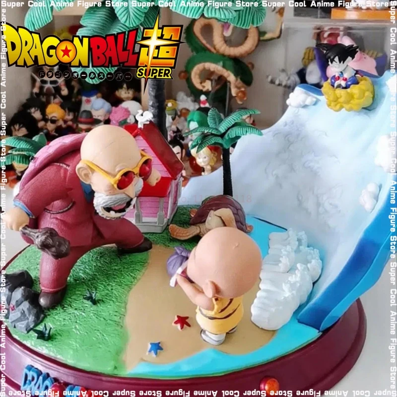 

Dragon Ball Z Master Roshi Child Son Goku Krillin Figure Anime Pvc Action Figurines Collection Model Statue Children Toy Giftcan