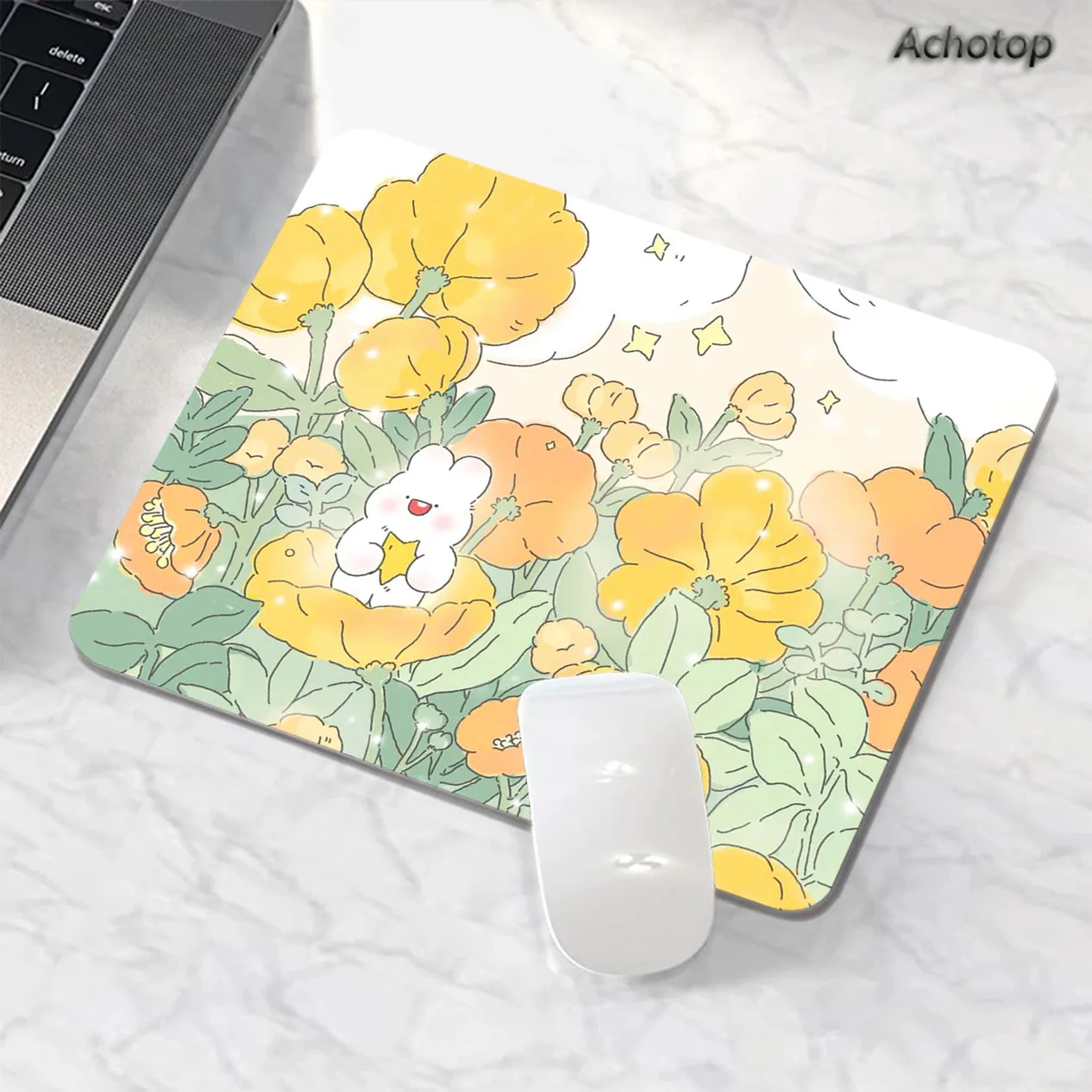 

Kawaii Cute Anime Office Computer Mouse Pad Table Carpet Gaming Speed Keyboard Pads Laptop XXS　Desk Mat Gamer Mousepad 18x22cm