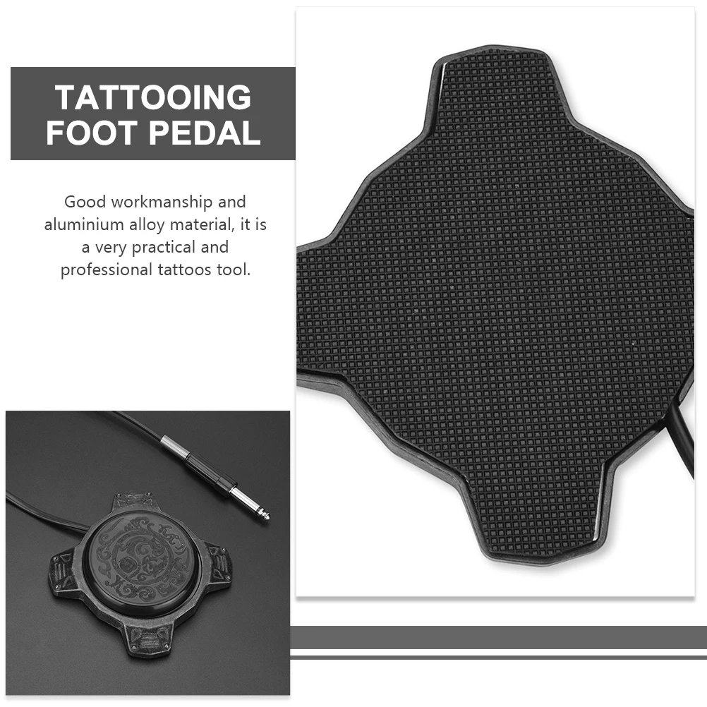 

1Pc Green Tattoos Pedal Footswitch For Tattoo Artists Aluminium Alloy Cable Strong Conductivity
