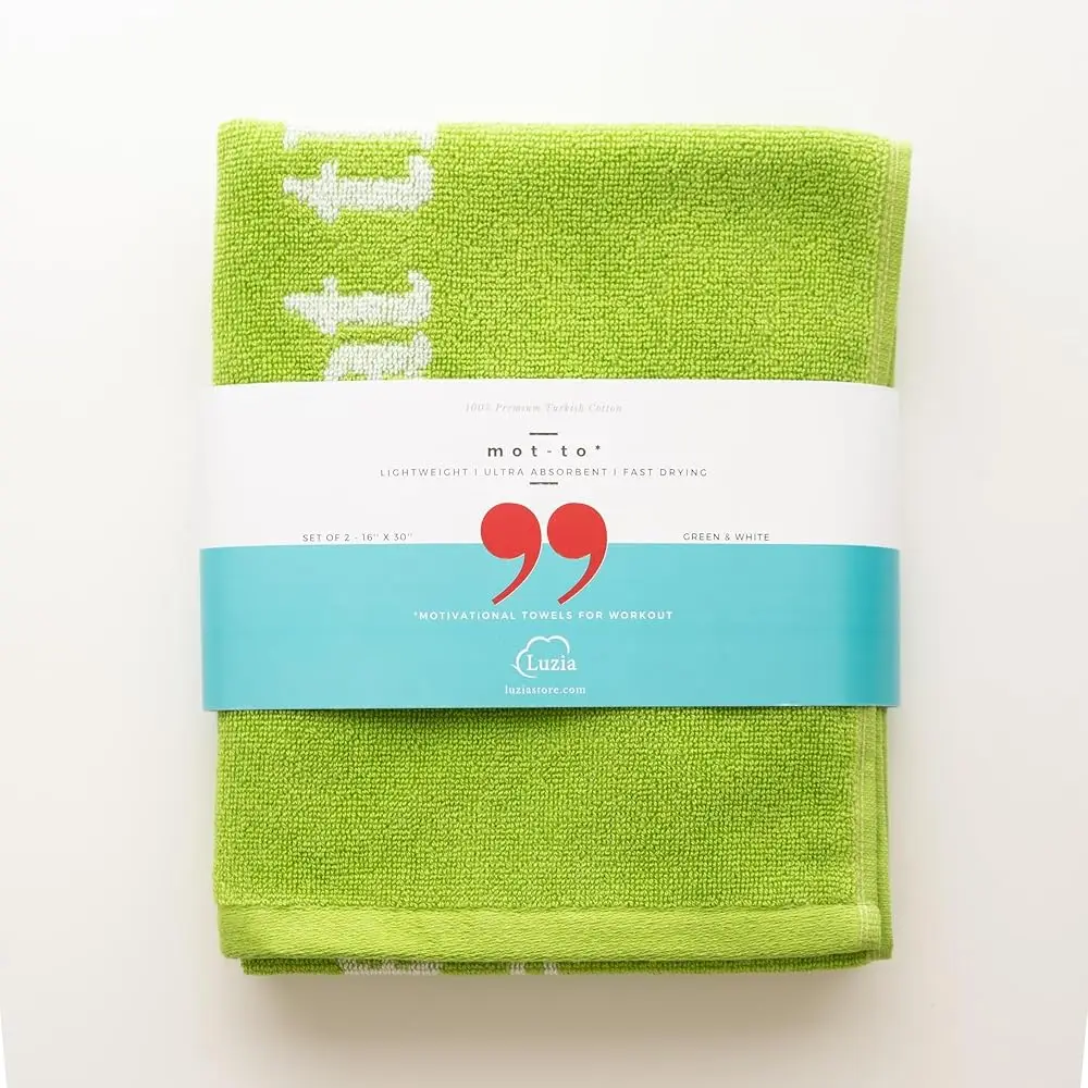 

Striped Workout Towel For Sweat (Pa Of 2) - Premium Quality 100% Turkish Cotton - Lightweight And Super Absorbent For Exercise,