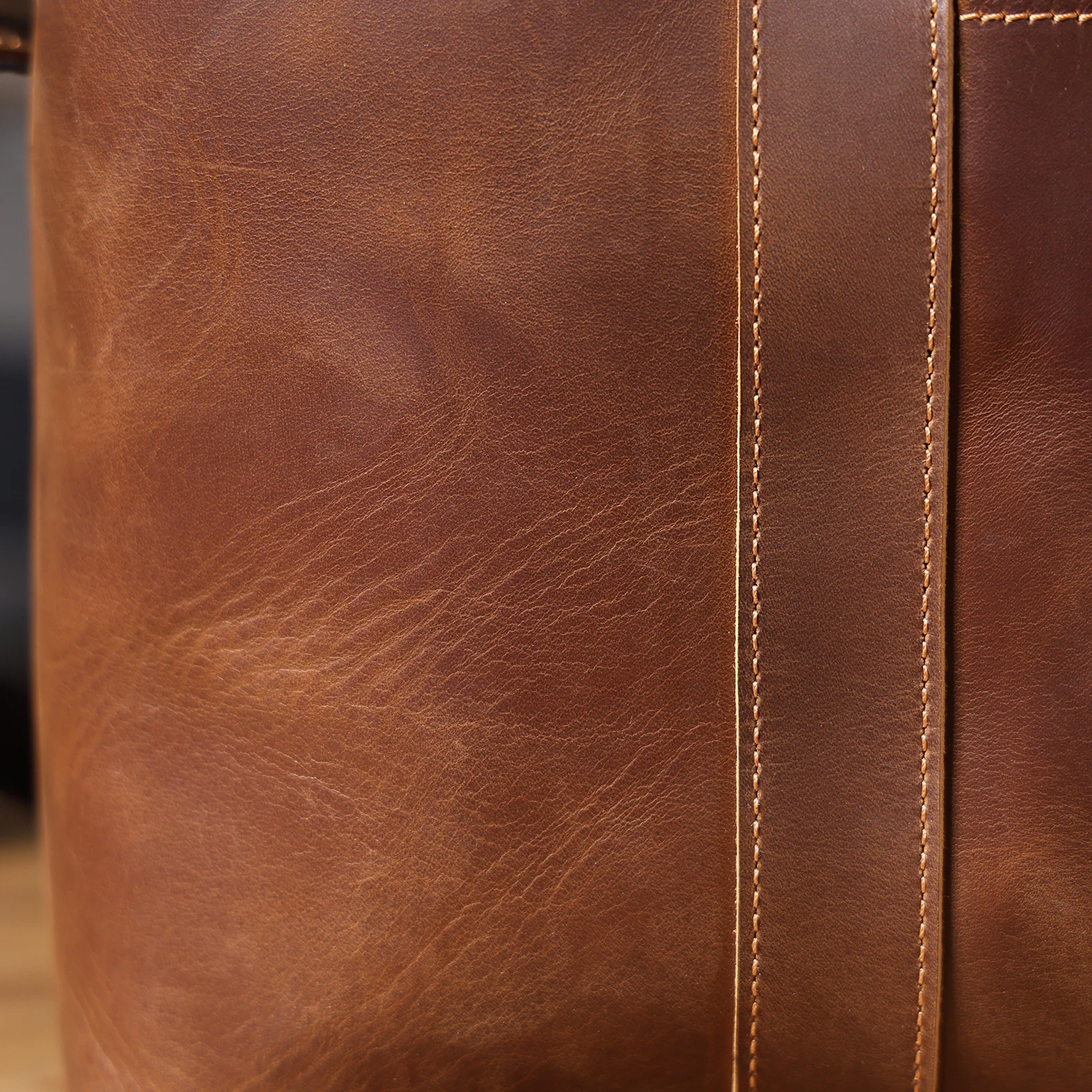 Vintage Echtleder Herren-Aktentasche 16 Zoll Laptop-Taschen Crazy Horse Leder Messenger-Handtasche Rindsleder Geschenkidee für Männer – Detail 17