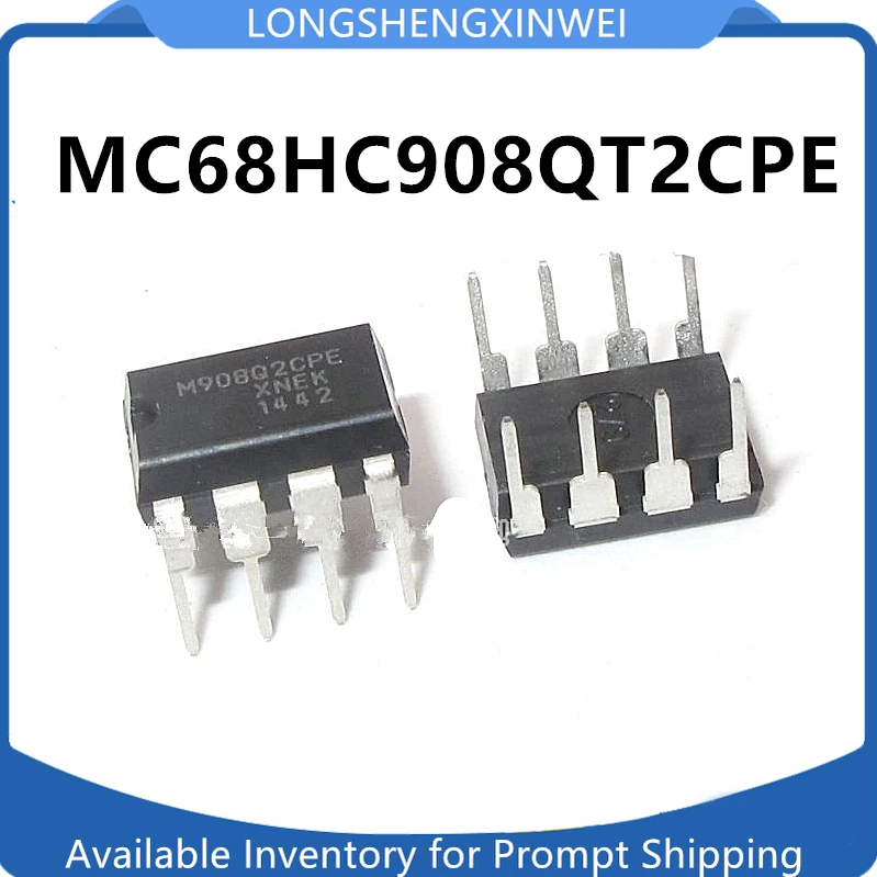 1PCS M908Q2CPE MC68HC908QT2CPE Direct Insert DIP-8 Embedded Microcontroller New Original