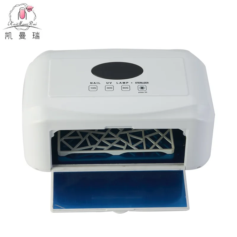 Lámpara de uñas transfronteriza de 80W al por mayor, lámpara de fototerapia de inducción inteligente de doble fuente de luz pegamento para uñas tipo baki de secado rápido