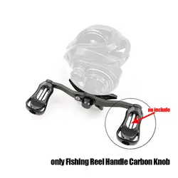 1pc Fishing Reel Handle Carbon Knob Fishing Rocker Accessory Carbon Materails Knob Water Drop Wheel Diy Accessories