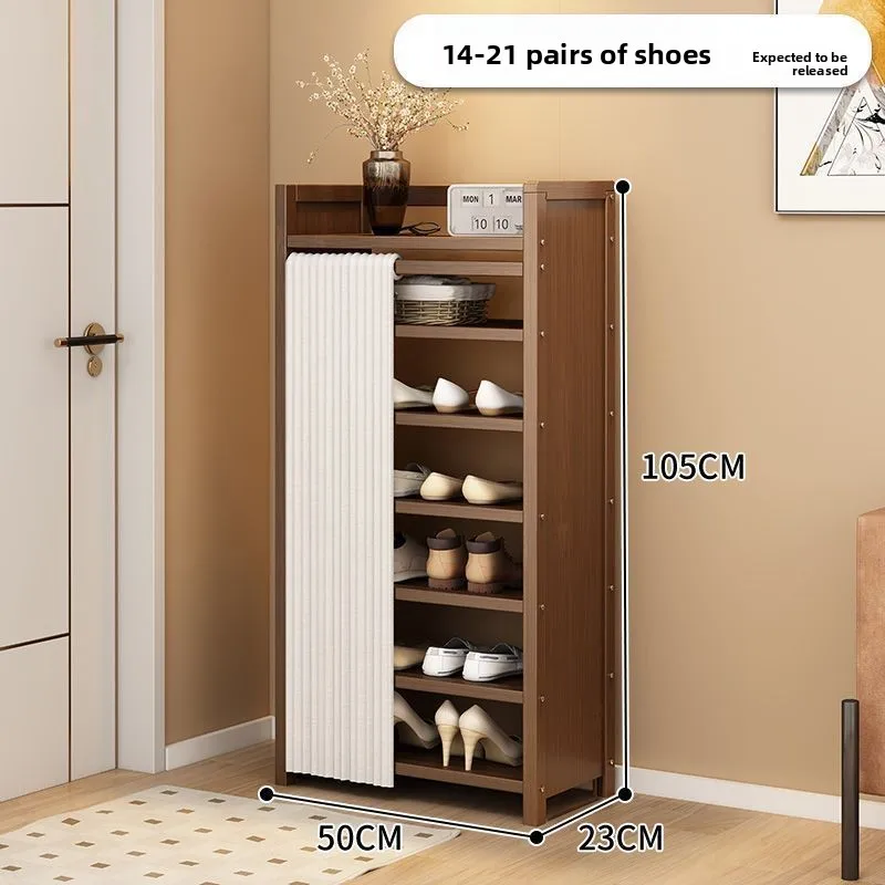 

Minimalist Folding shoe rack installation-free integrated dustproof large-capacity storage shoe rack