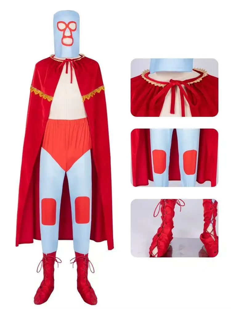 

Crazy Priest Cosplay Costume | Mexican Wrestler Cape Cloak | Wrestling Luchador Cosplay Outfit for Performance