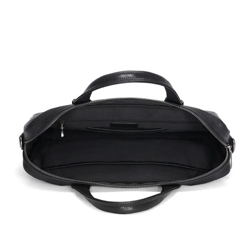 حقيبة أعمال عصرية كاجوال عصرية راقية من الجلد الطبيعي للرجال حقيبة يد من جلد البقر بطبقة علوية #3