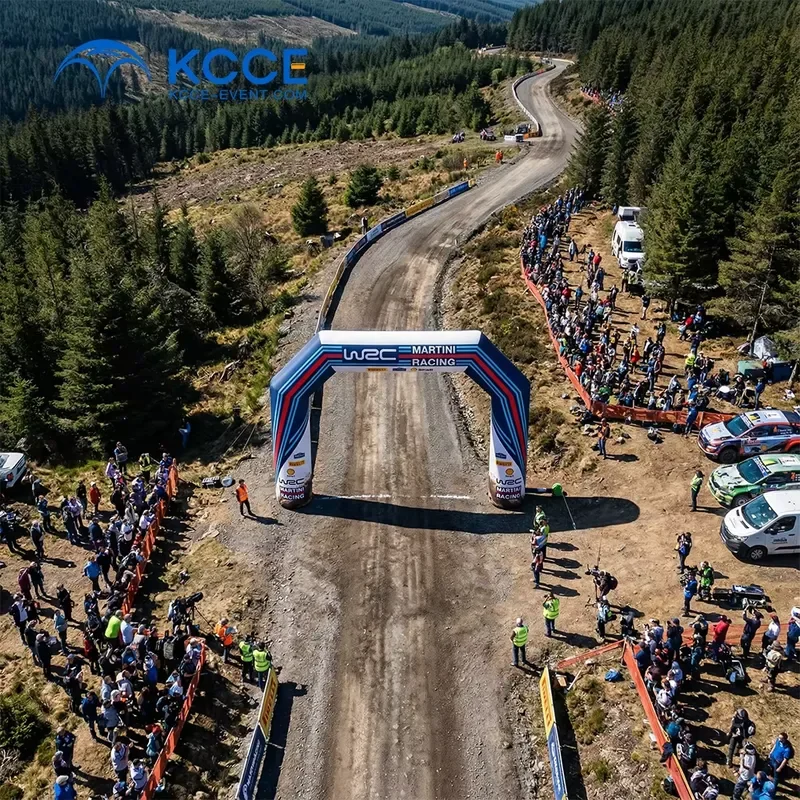 Outdoor Advertising Solutions Motor Cars Rally Racing Inflatable Arch Door Gate with Fully Customized with Your Branding