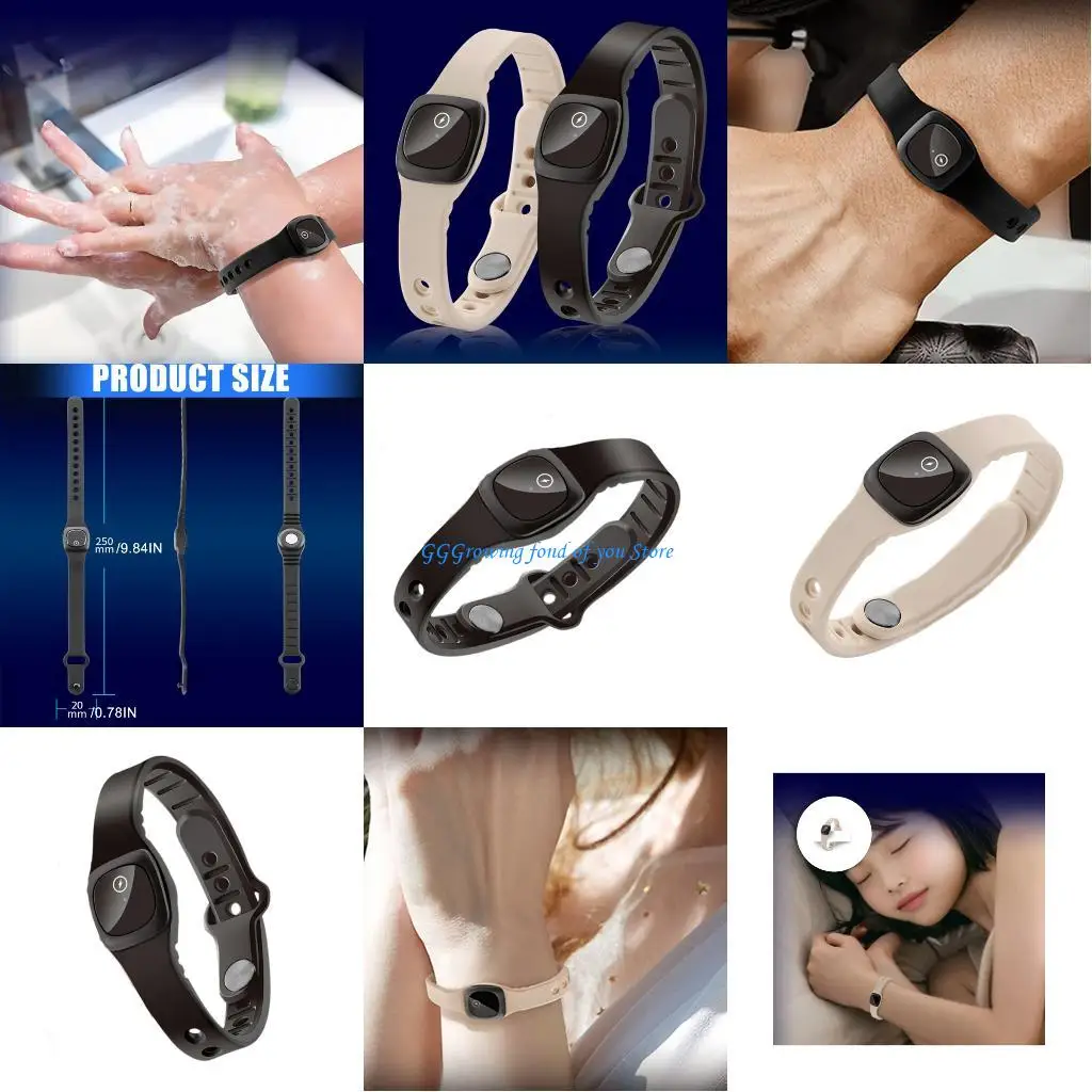 Pulsera antiestática H9EB, neutralizadores estáticos inalámbricos, cómoda correa silicona para electrónica profesional