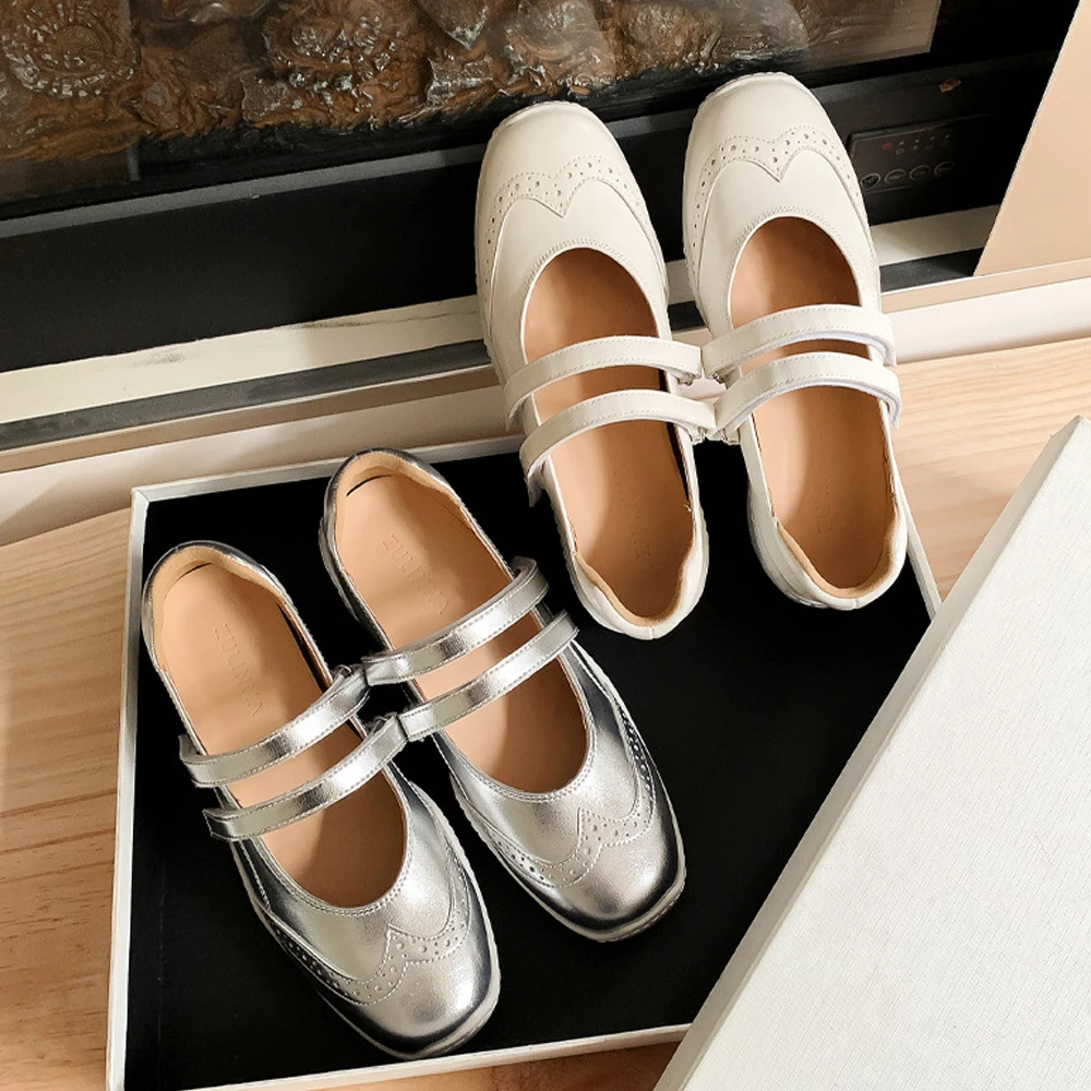 

Women's Ballet Fashion Sneakers Casual Comfortable Lightweight Breathable Non-Slip Walking Shoes with Memory Foam