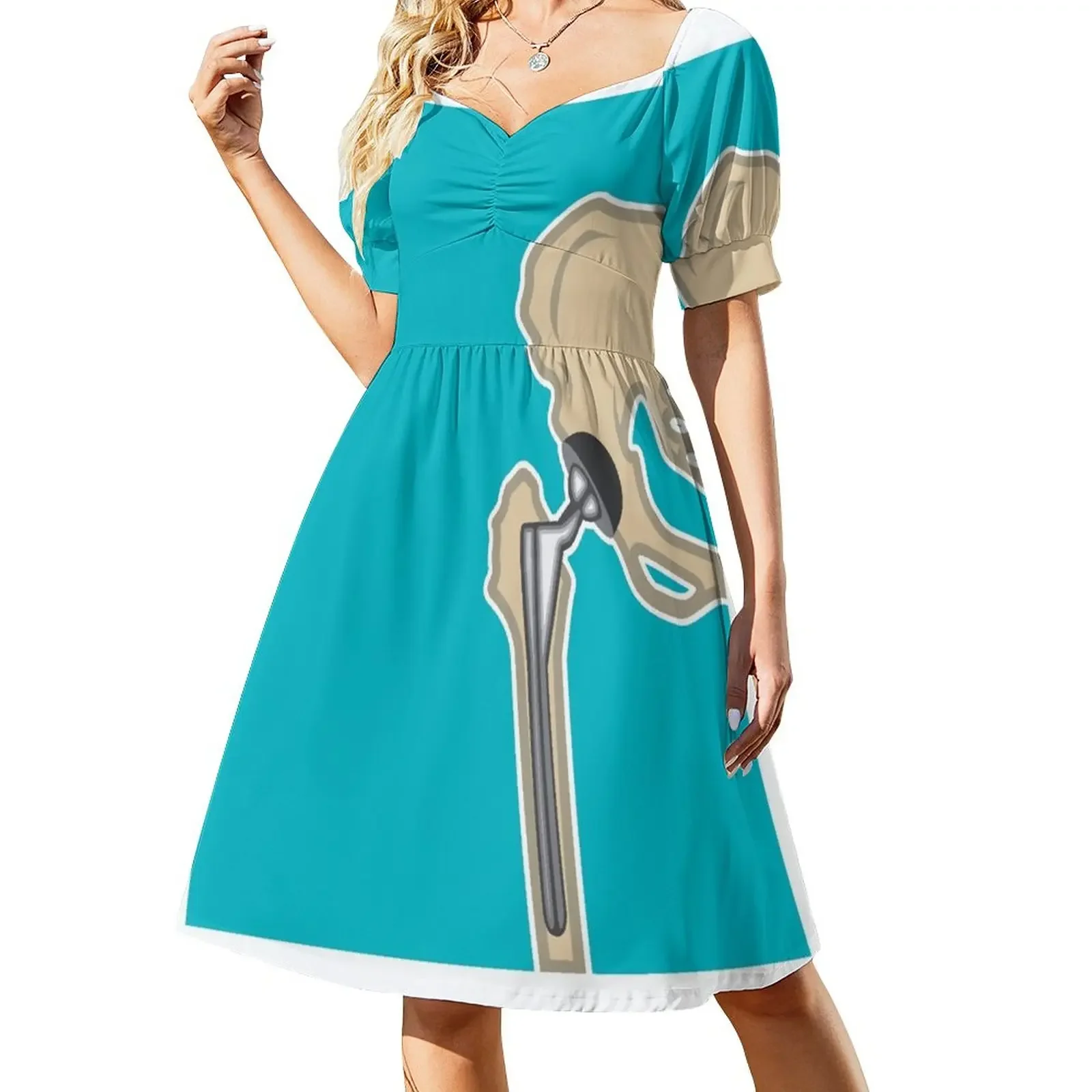 

Hip Joint replacement Short-Sleeved Dress ladies dresses for special occasions dresses for women 2025 dresses women summer 2025