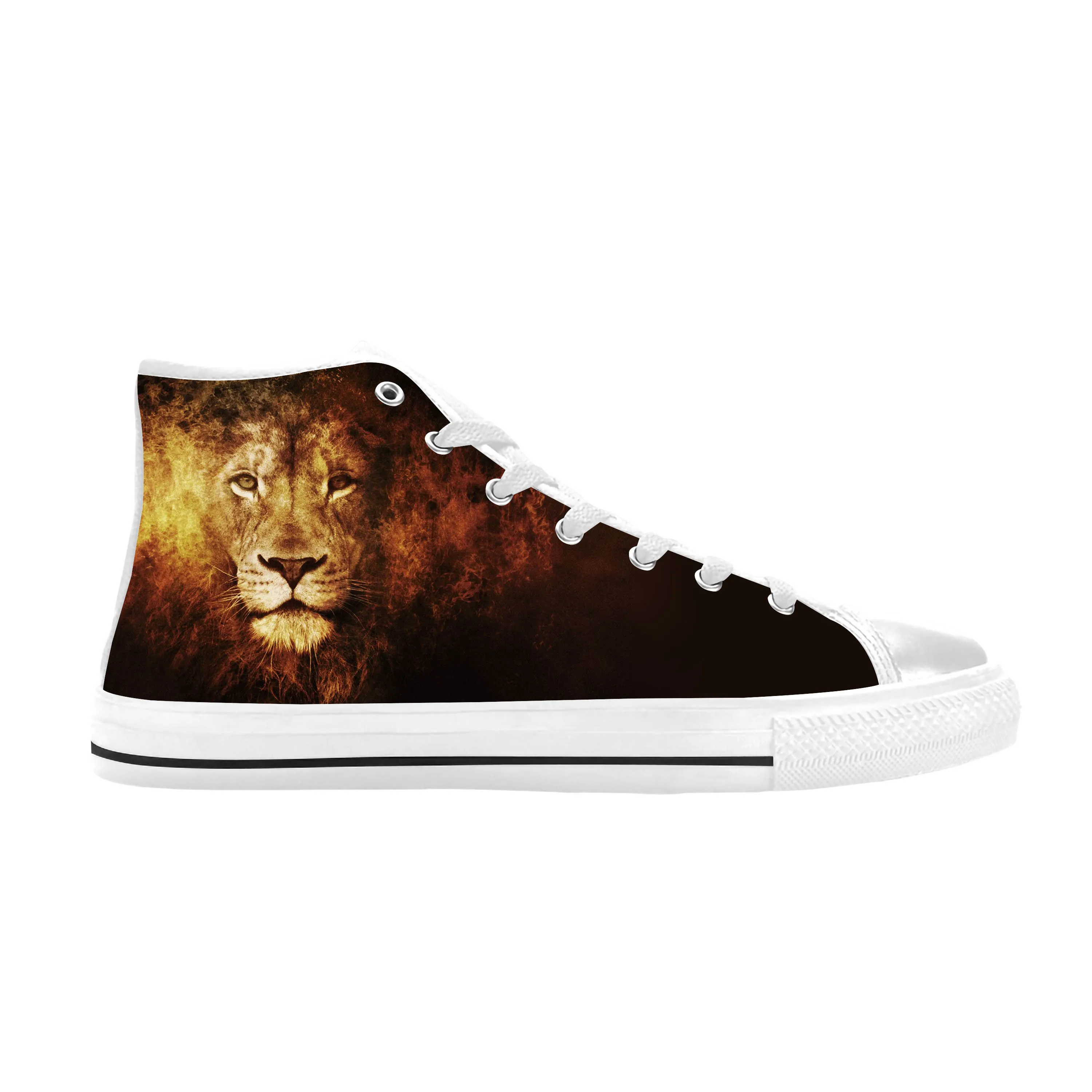 Ethiopia Ethiopian Flag Lion Of Judah Rasta Rock Casual Cloth Shoes High Top Comfortable Breathable 3D Print Men Women Sneakers