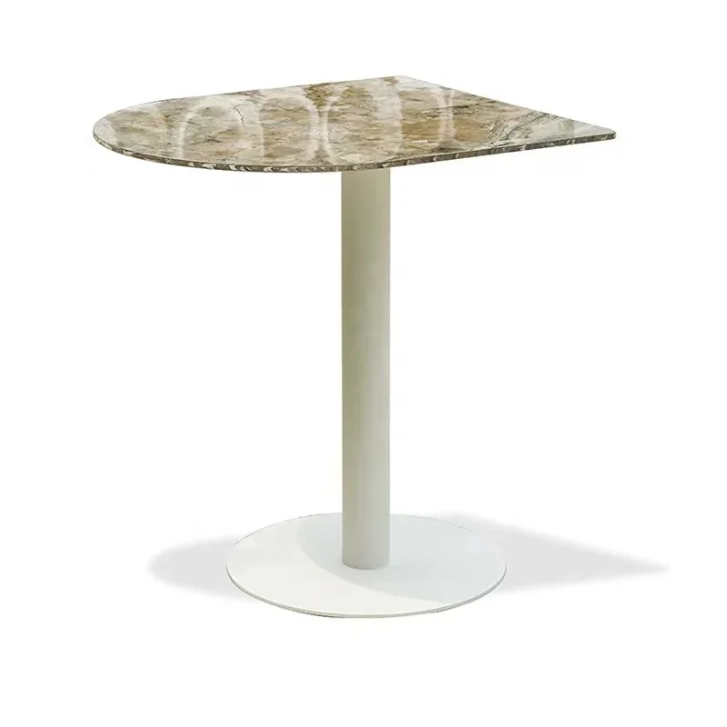 

#Outdoor balcony table Peninsula round table hotel modern simple leisure semicircle table