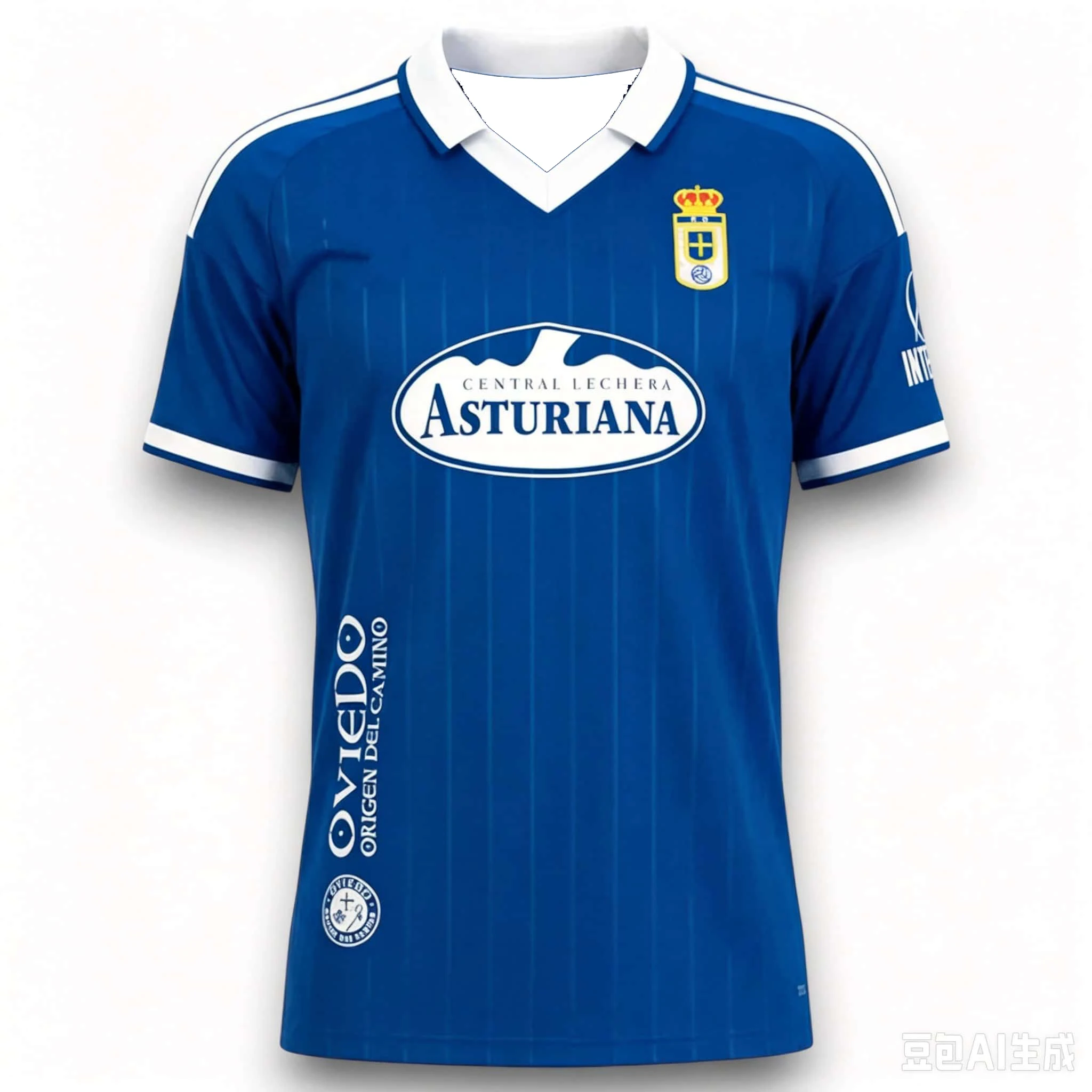 Spanien Team Trikot Club Real Oviedo 2026-2027 Lokales Fußballtrikot 3D-gedrucktes T-Shirt Sommer Herren Fußball Atmungsaktives T-Shirt – Detail 5