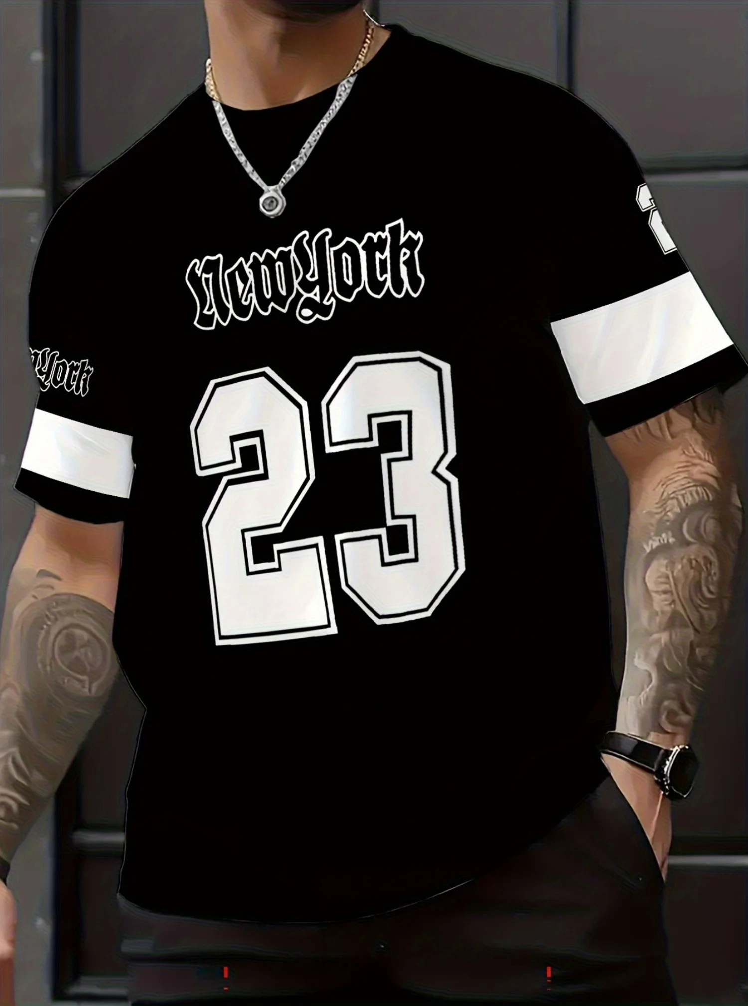 2025 nueva camiseta de manga corta con cuello redondo para hombre, camisetas deportivas informales Unisex con estampado de Nueva YORK, Jersey de talla grande para adultos, Tops, ropa para hombre