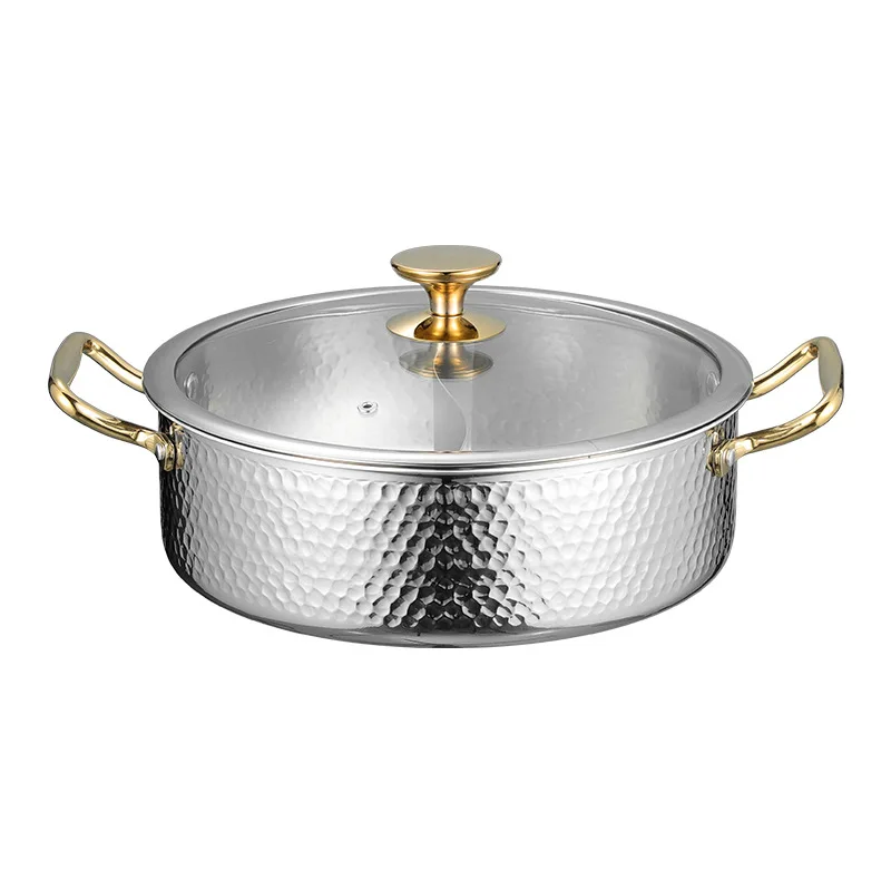 

Commercial 304 three-layer, stainless steel, hot pot, mandarin duck pot, large capacity