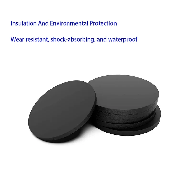 

10PCS Solid Round Rubber Gasket Black Seal Pad 5mm to 108mm Diameter 1mm to 4mm Thick