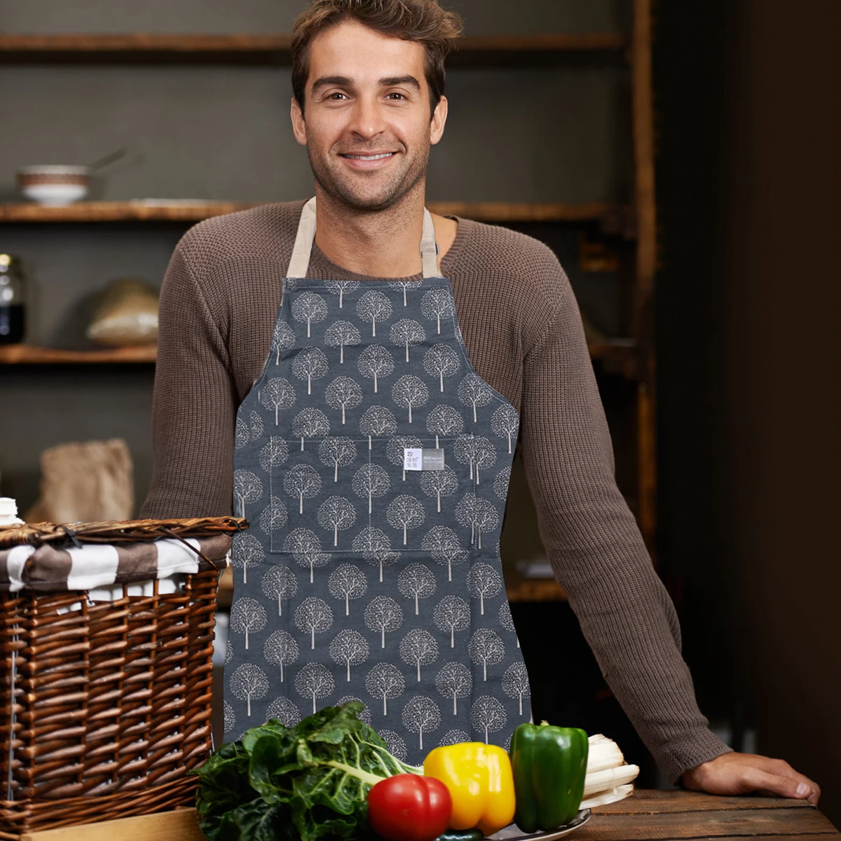 

2pcs Oil Proof Kitchen Apron Protective Clothes Dry Home Cooking Gift Accessory Haircut Clean Design Supplies