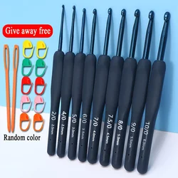 3/5/9pcs Crochet Tool Set  Doll Wool Thread Stainless Steel Soft Handle Sweater Needle Arthritis Hand Crochet Cover Accessories