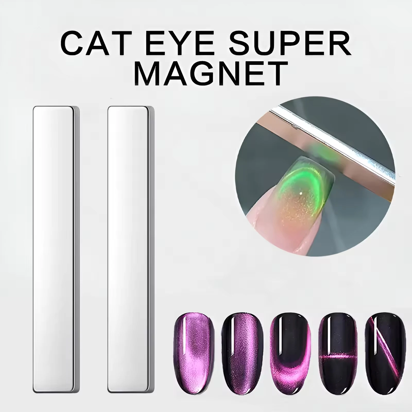 

Dual-Ended 3D Cat Eye Nail Art Magnetic Pen, Gel Polish Magnet Wand for DIY Manicure Design