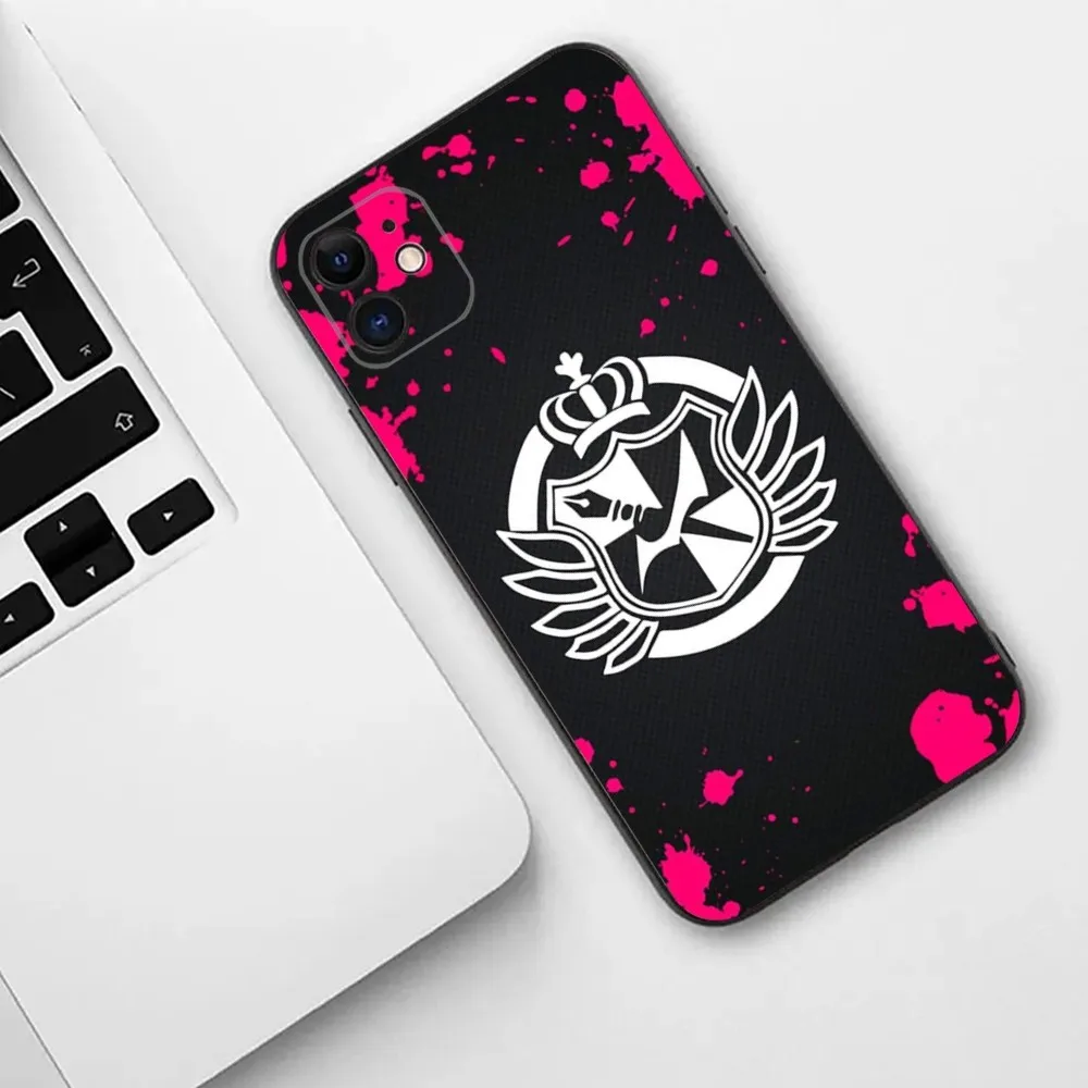 Anime D-Danganronpa  Phone Case For iPhone 15,14,13,12,11,Plus,Pro Max,XS,X,XR,SE,Mini,8,7 Soft Silicone Cover