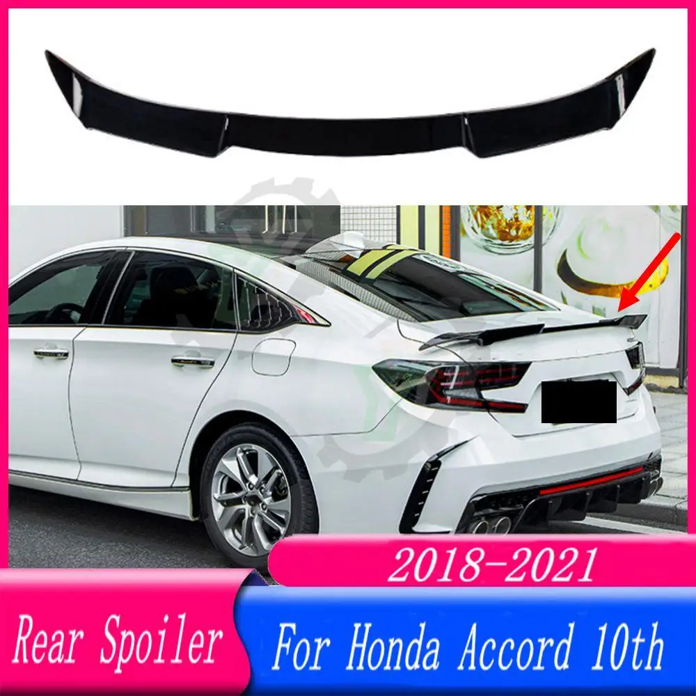 

For Honda Accord Tenth Generation 2018 2019 2020 2021 JDM MC modification Car Rear Trunk Spoiler Rear Wing Lip Trim