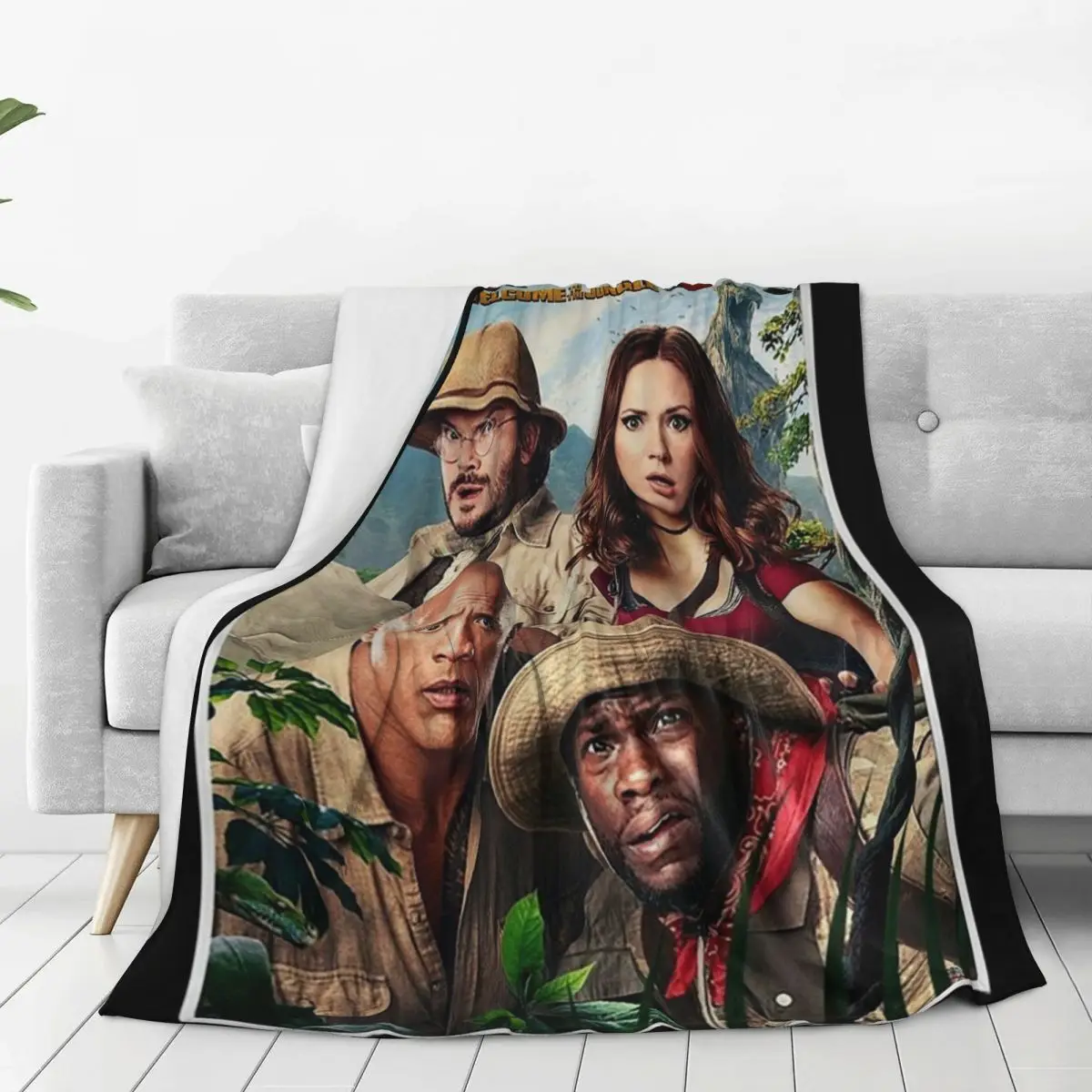 Jumanji Blankets Flannel Super Soft Sofa Throw Blankets For Home Bedroom Travel Throws Bedspread Quilt