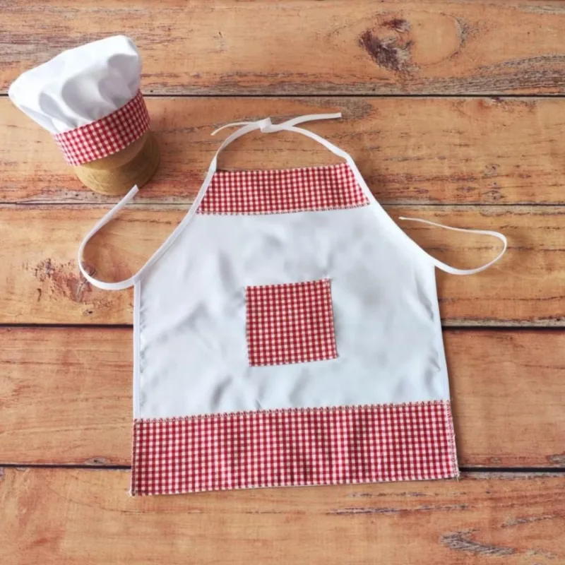 Baby Chef Photo Props Costume Baby Baker Hat and Apron Photography Props Set Baby Girl Clothes  Baby Boy Clothes