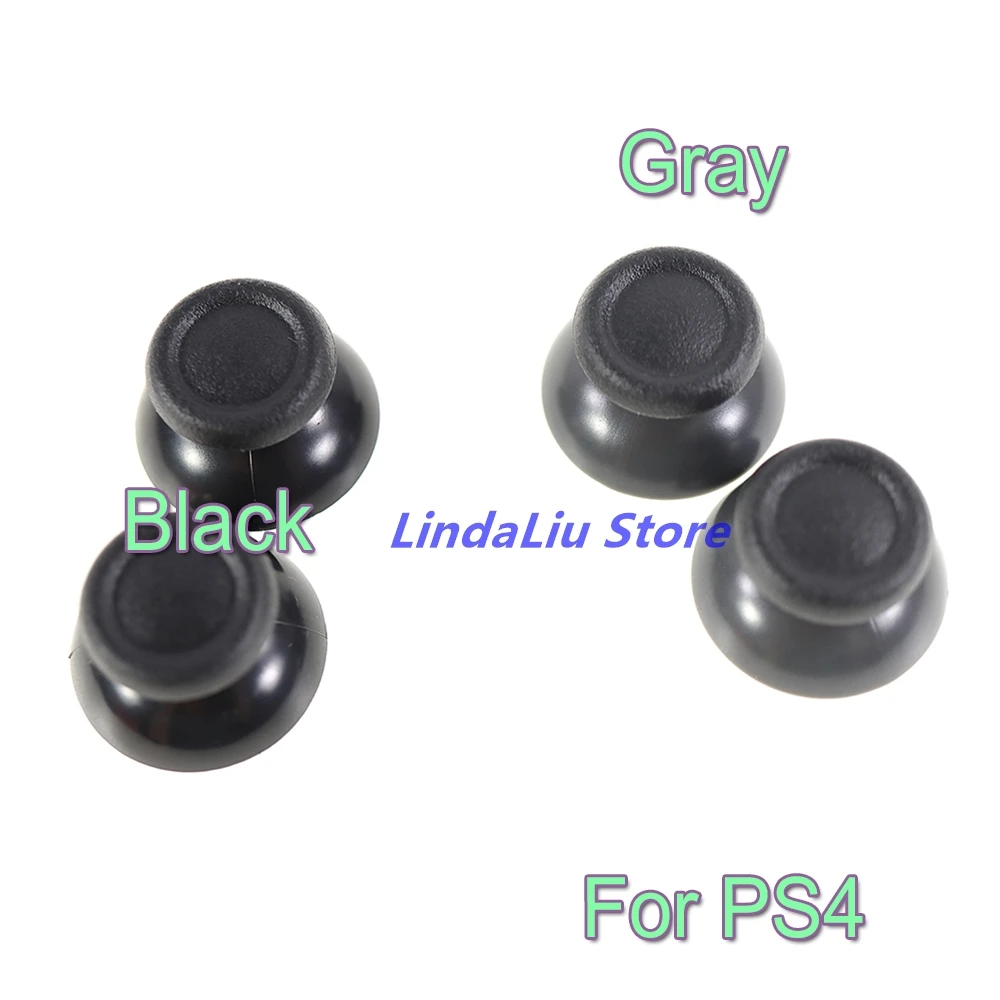 PS4 컨트롤러용 교체용 썸스틱 2개, PS4 오리지널 조이스틱 캡 수리 부품용 아날로그 썸스틱