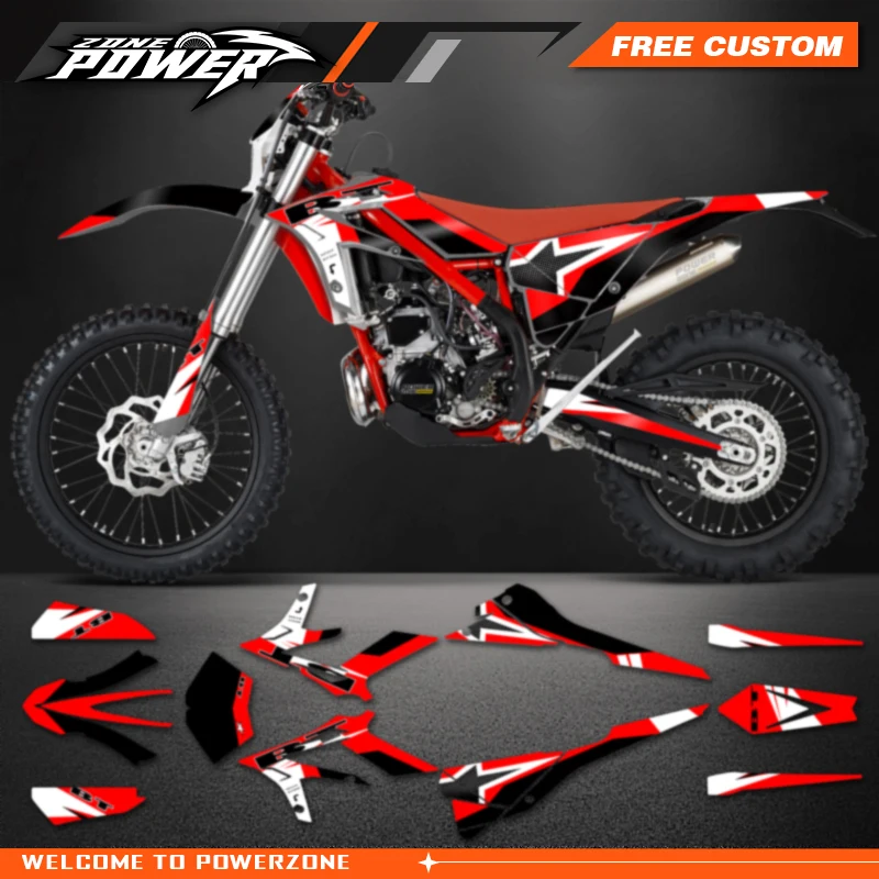 Powerzone Custom Backgrounds Graphics Decals Sticker Kits for Beta Xtrainer 150 200 250 300 400 450 2015 2016 2017 2018 2019 09