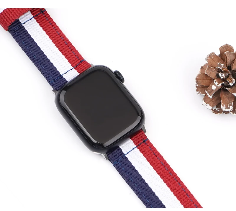Нейлоновый ремешок для apple iwatch10/9/8/7 42/44/45 мм, нейлоновый браслет Ultra2 8 49 мм, бразильские немецкие флаги, 10 серии, 42 мм, 46 мм