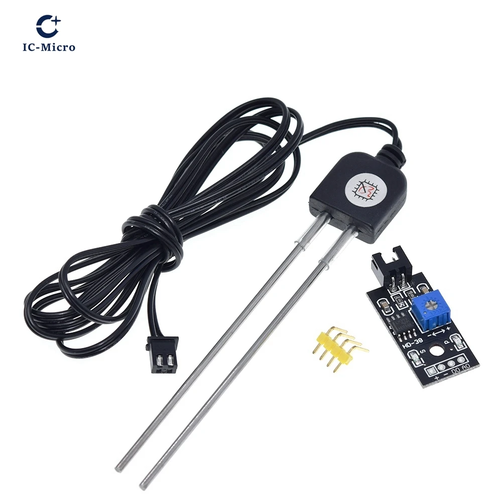 XCW Soil Moisture Detector Module Soil Humidity Sensors Meter Hygrometer Water Tester Corrosion Resistance Probe DC 3.3-12V