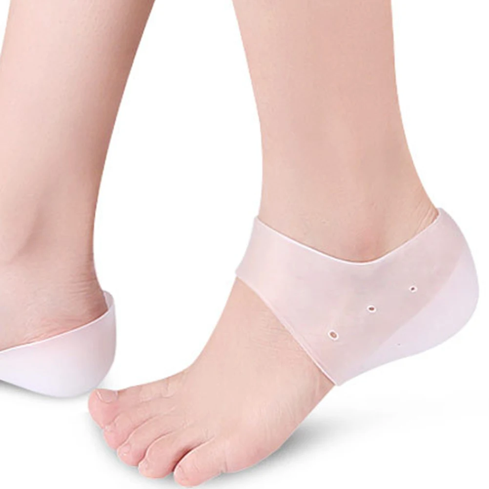 

1 set U Shape Heel Protector Venting Holes Invisible Insole Height Increase Reusable Adjustable Foot Care Tool for Men Women