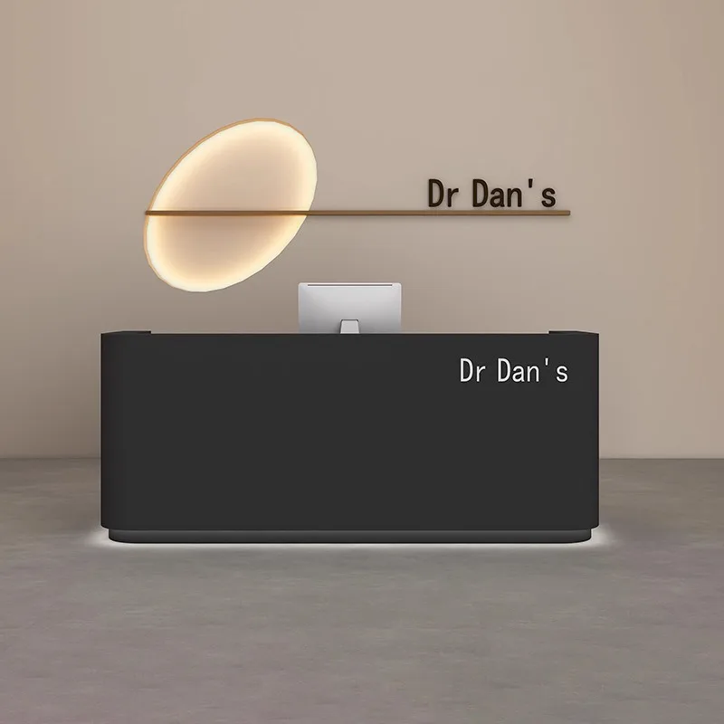 Salon De coiffure bureaux De réception caissier moderne bureau De réception Simple comptoir Escritorio De réception meubles commerciaux