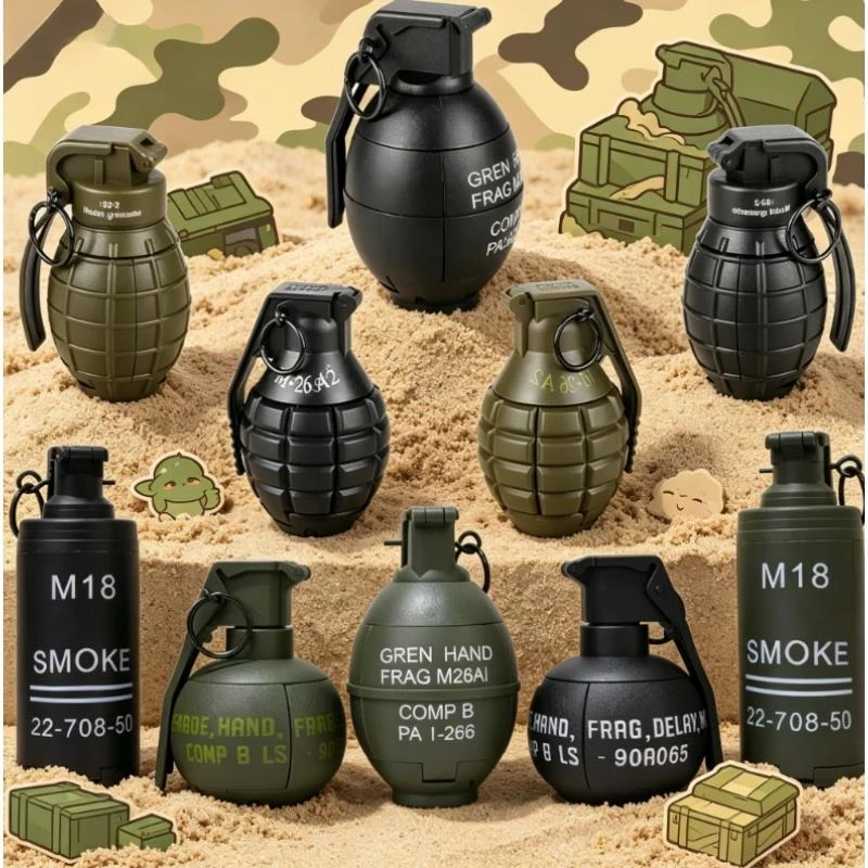

M67 Smoke Grenade Model Toy Water Burst Fun Toy 10 Styles Game Props for Outdoor Activity