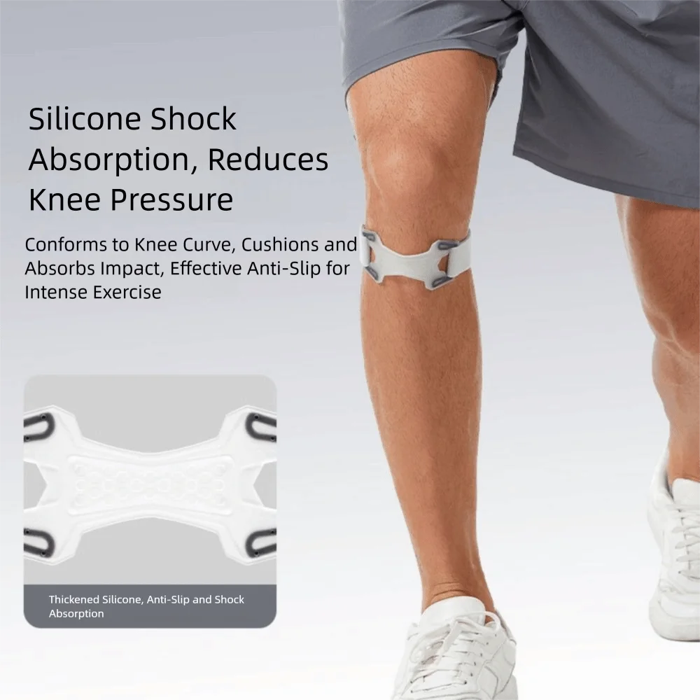 

1Pair Cushion Pressure Knee Pads Patella Strap Breathable Adjustable Knee Patella Support Soft Pressurize Knee Band Brace