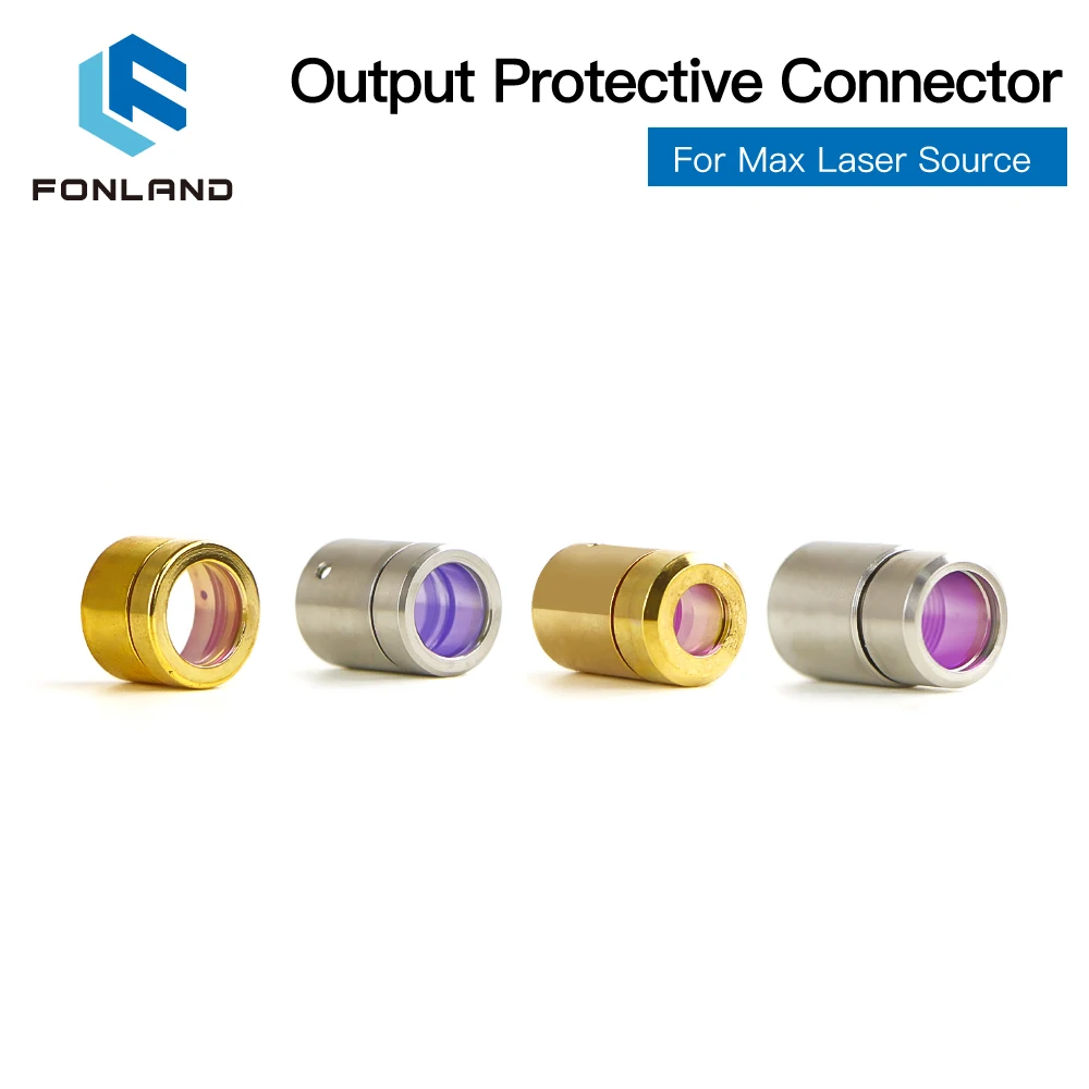 Fonland Fiber Laser Source QBH Output Connector Protective Window Lens Group for MAX Laser Cutting Head and Source Cable