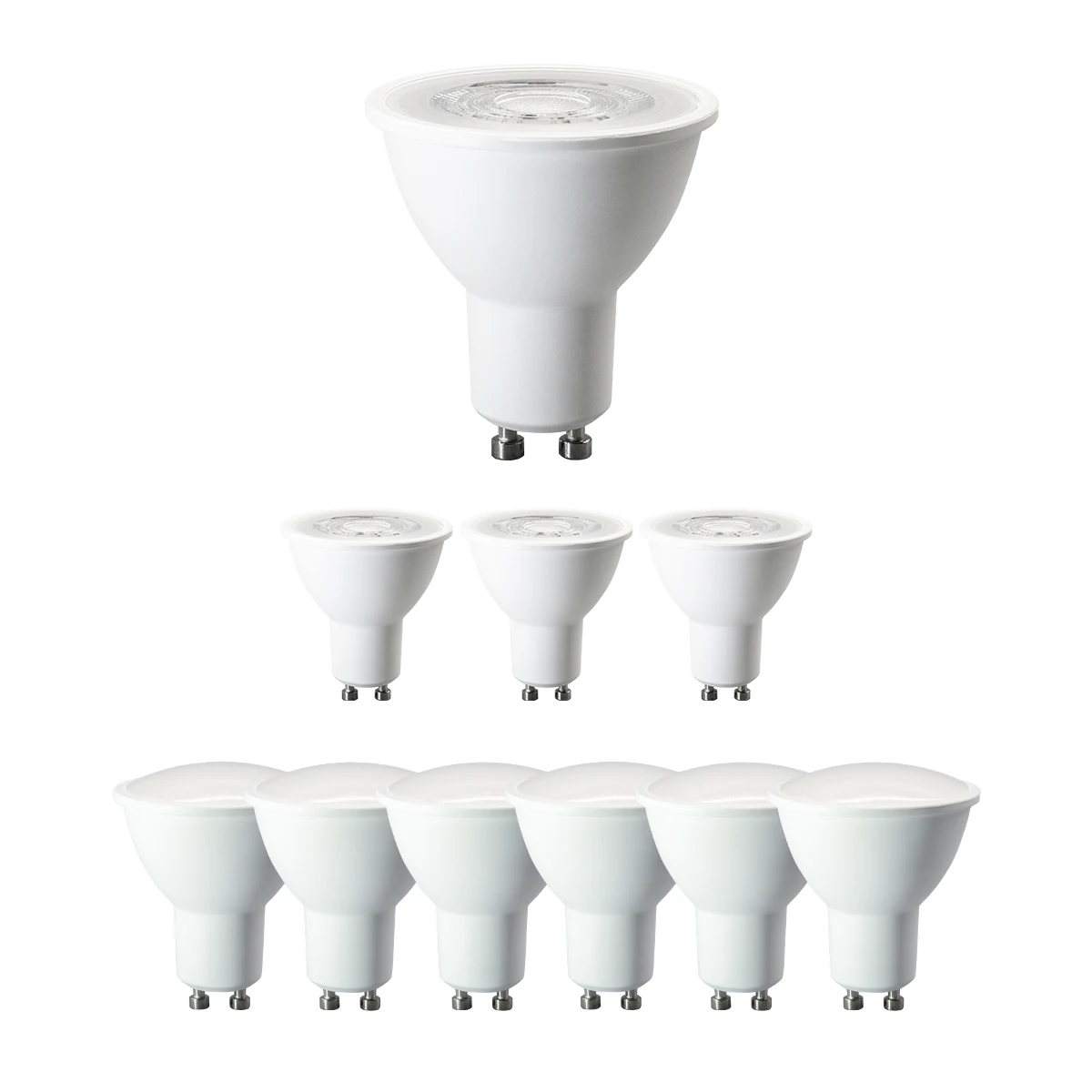 12PCS 9W 7W 5W 3W GU10 Dimmable Spot Bulbs Warm/Cool White 3000K 4000K 6000K LED Light Bulb GU10 Base  for Appliance Dimmable